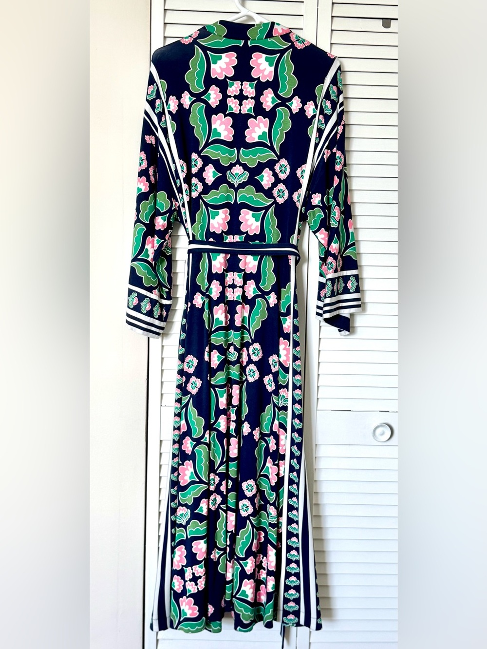 Boden Navy Blue Kimono Wrap Dress with Pockets! - Picture 5 of 7